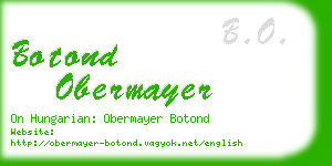 botond obermayer business card